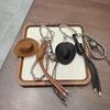 Glücksbringer Cowboyhut Schlüsselanhänger Anhänger Handgeflochtenes Seil Kunstleder Charm Glücksbringer Dekoration Für Autoschlüssel Tasche Geldbörse