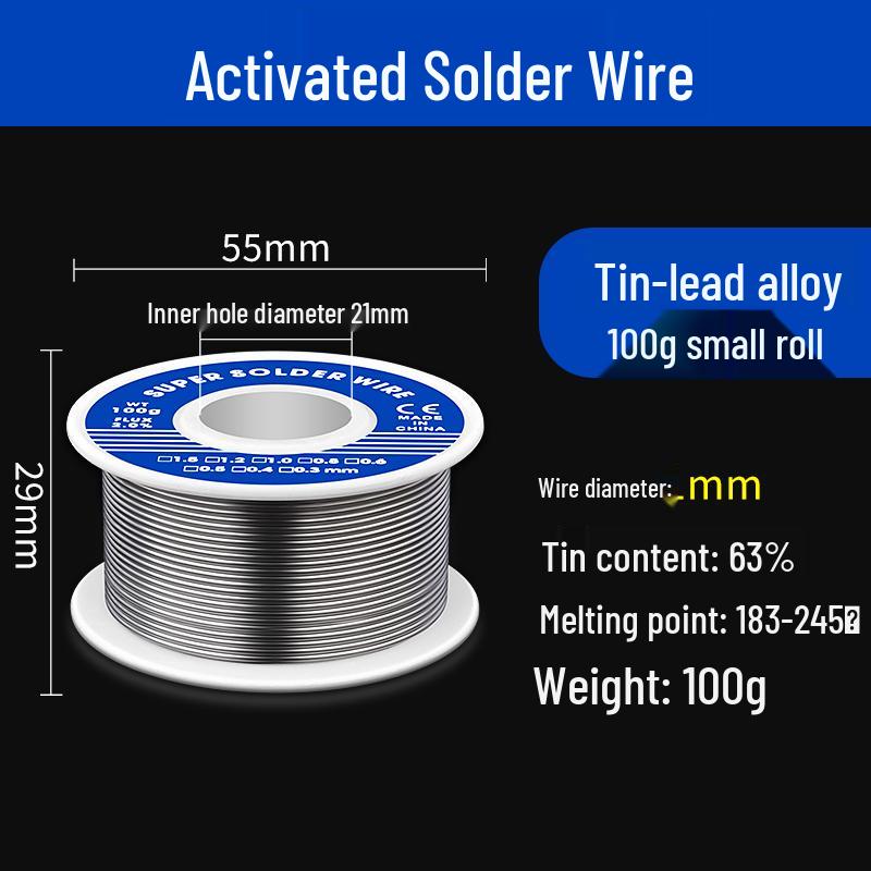 High-Purity Lead-Free Rosin Core Solder Wire for Low-Temperature Welding
