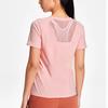 Li Ning Training Series Solid Color Round Neck Pullover Short Sleeve T-Shirt Women Tops Light-Cherry-Blossom-Pink ATSSA12-1