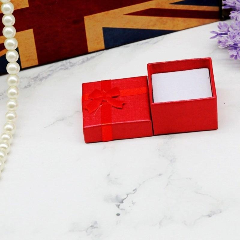 Pack of 30 Jewelry Gift Storage Boxes Small Cardboard Box with Lid and Bowknot for Rings Pendants Necklaces Earrings