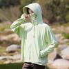 Ice silk sun-protective shirt for women, couple's ultra-thin fishing outdoor skin shirt, UV-resistant breathable sun-protective shirt for men