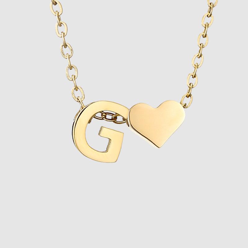 St. Delan DIY 3D Heart Necklace: Personalized Non-Fading Clavicle Chain