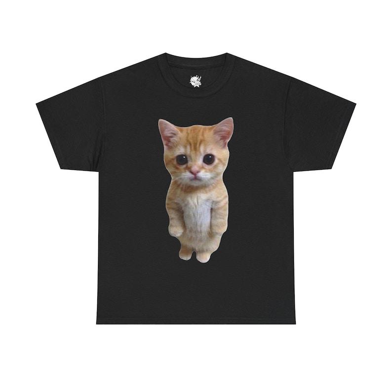 Meme Cat Graphic Boxy Unisex T-Shirt