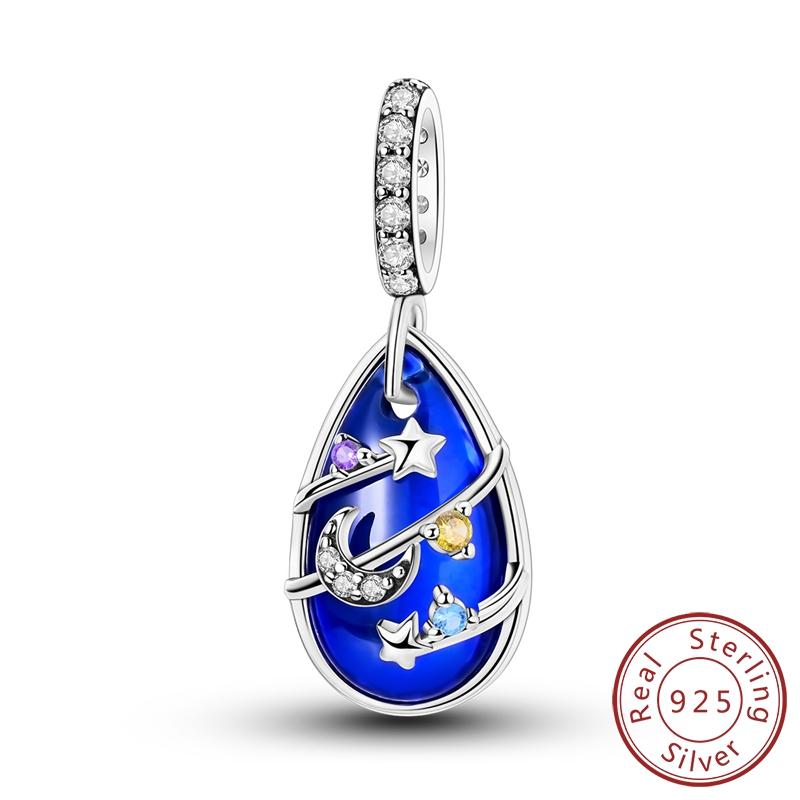 Copper Colorful Zircon Charm Bead Charms Pendants Compatible With Authentic Bracelets Do It Yourself Making Gift