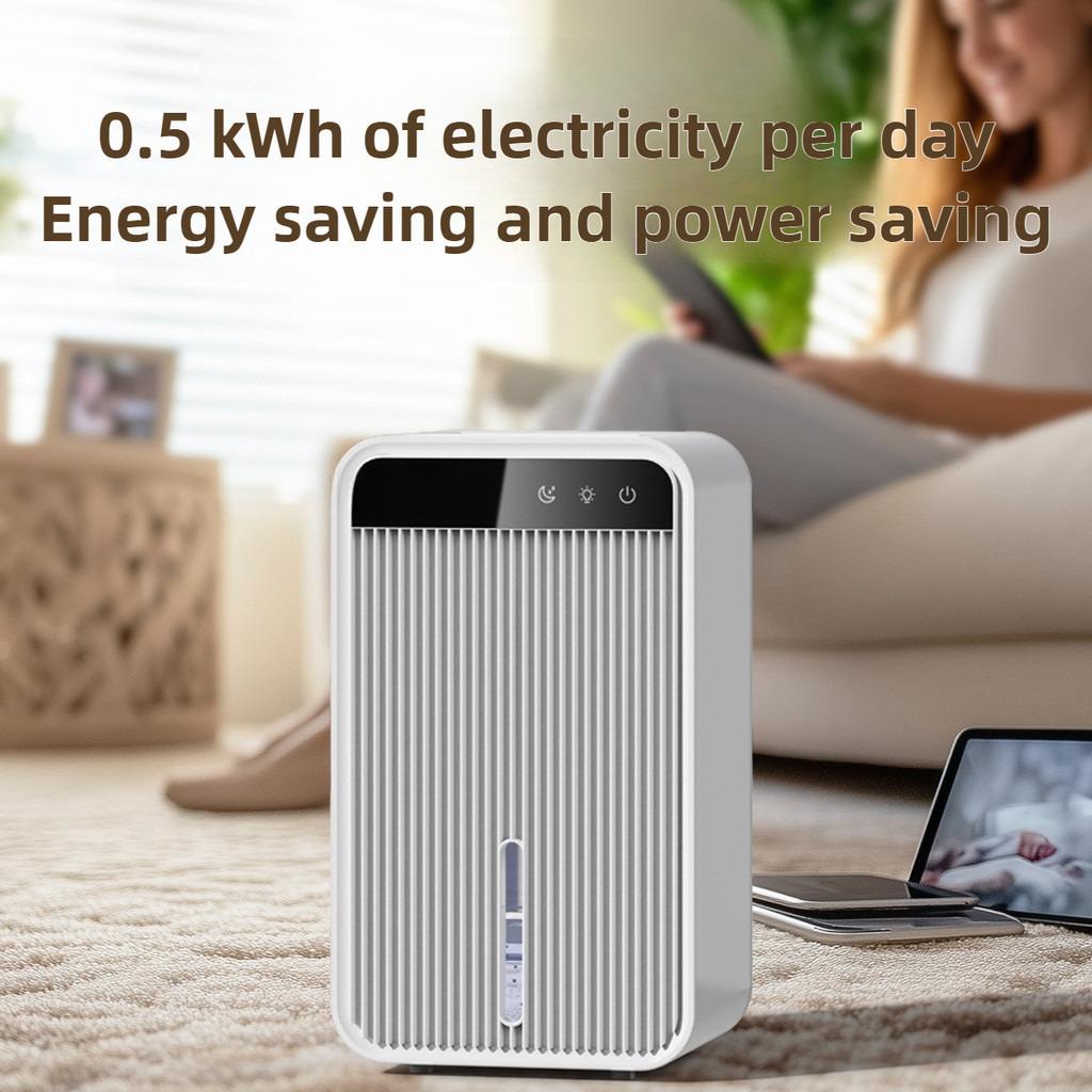 1100ml Large Water Tank Dehumidifier Household Bedroom Silent Small Moisture Absorber Indoor Mini Moisture-proof Air Dryer