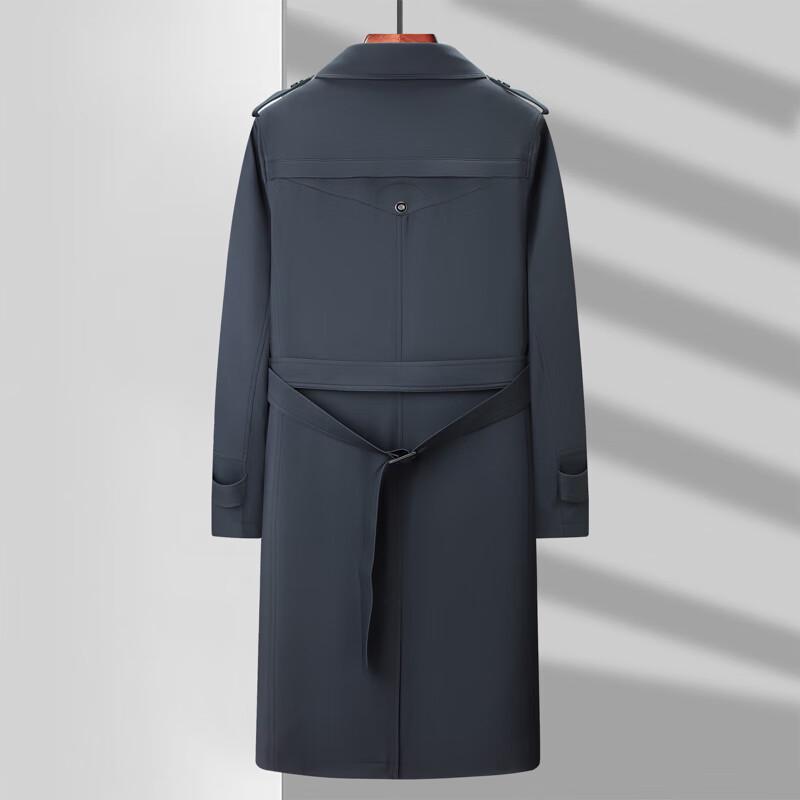 Men's Mid-Length British Style Trench Coat