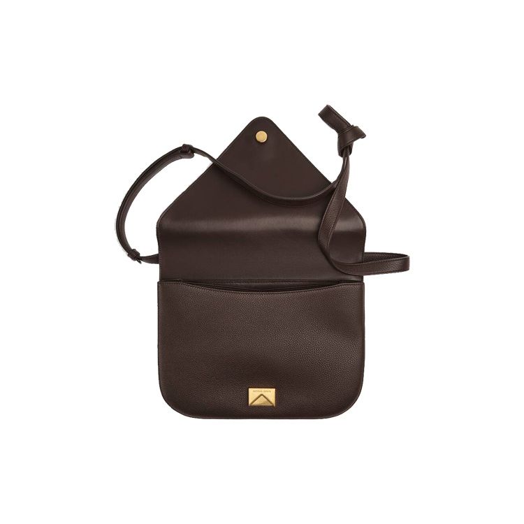 Bottega Veneta Solid Gold Thick Chain Envelope Bag Women Shoulder Bag Soft-Candy Brown 667398-V12M0-2132