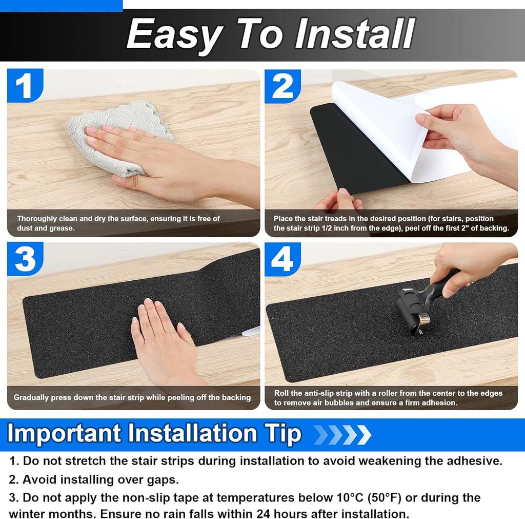 1PC 20x80cm Non-Slip Carpet Stair Treads Non-Skid Safet Rug Slip Resistant Indoor Runner for with Reusable Adhesive - Gray - Car