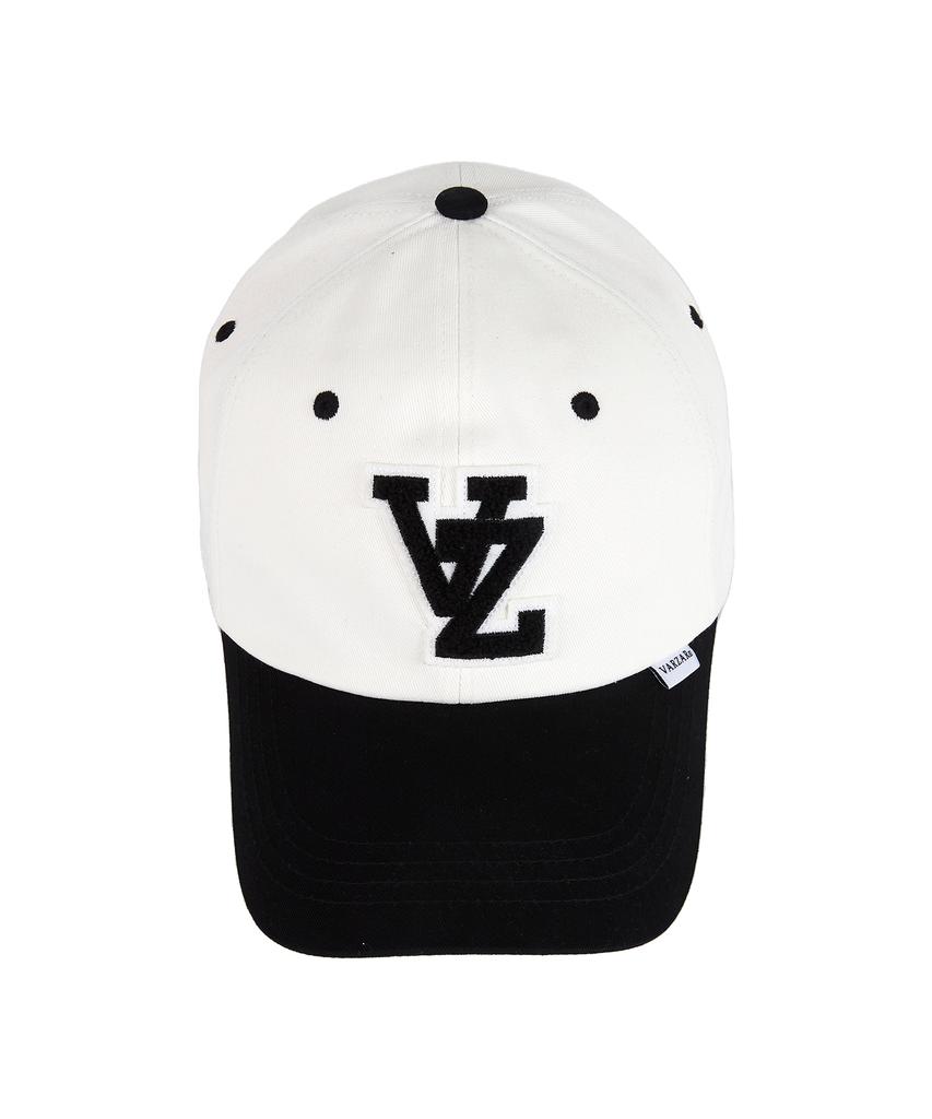 Bajal Vz Applique Two-Tone Oversized Ball Cap Black