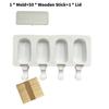 Silicone Ice Cream Molds With Lids For Homemade Frozen Desserts Kids And Adults