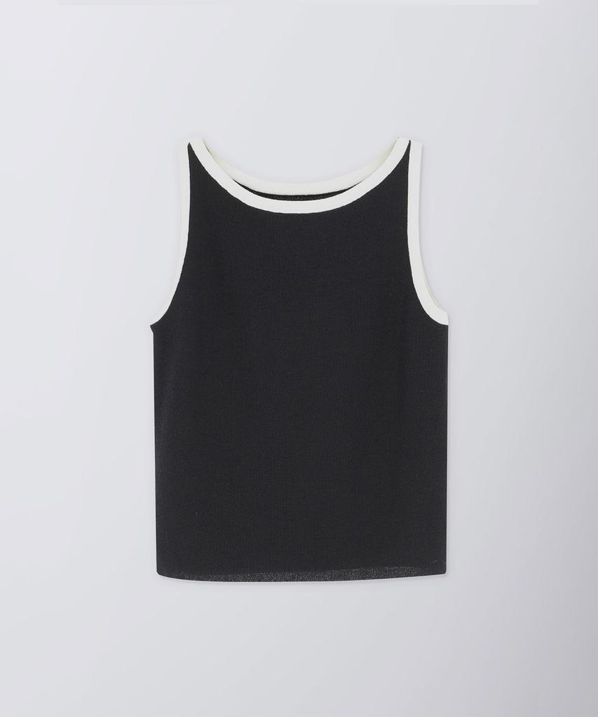 Peulloujin Essential Color Block Sleeveless Knit_2Color_Ffd1Nt001