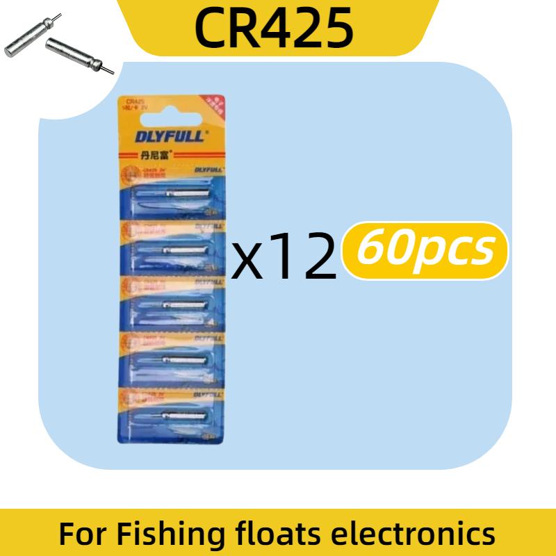 5-100PCS CR425 Fishing Float Battery High Brightness Night Fishing Luminous Battery for Electronic Floats Tackle Accessories