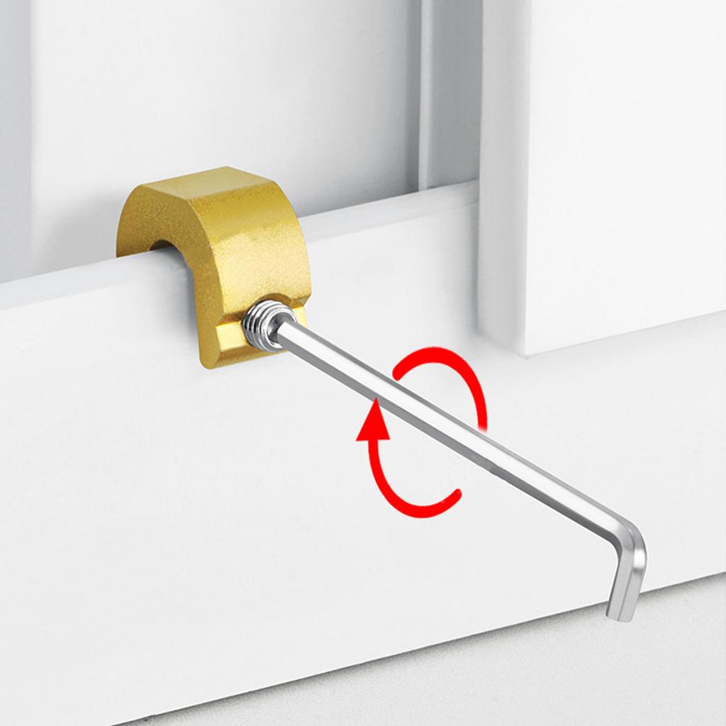 Window Sliding Lock Latch Aluminum Window Lock Latch for Enhanced Home Security & Child Safety In Bedrooms Or Offices