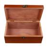 Retro Wooden Treasure Chest with Lock Storage Solution for Letters Keepsakes Jewelry and Small Valuables at Home