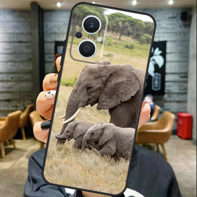 Elephant Baby Nature Case For OPPO Reno 11 11F 13 12 F 8T 7 8 10 Pro OPPO Find X8 X6 Pro X3 X5 Lite Cover Coque