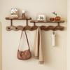Wave Wall-Mounted Coat Rack with Key, Bag Storage, and Hooks for Entryway or Bedroom
