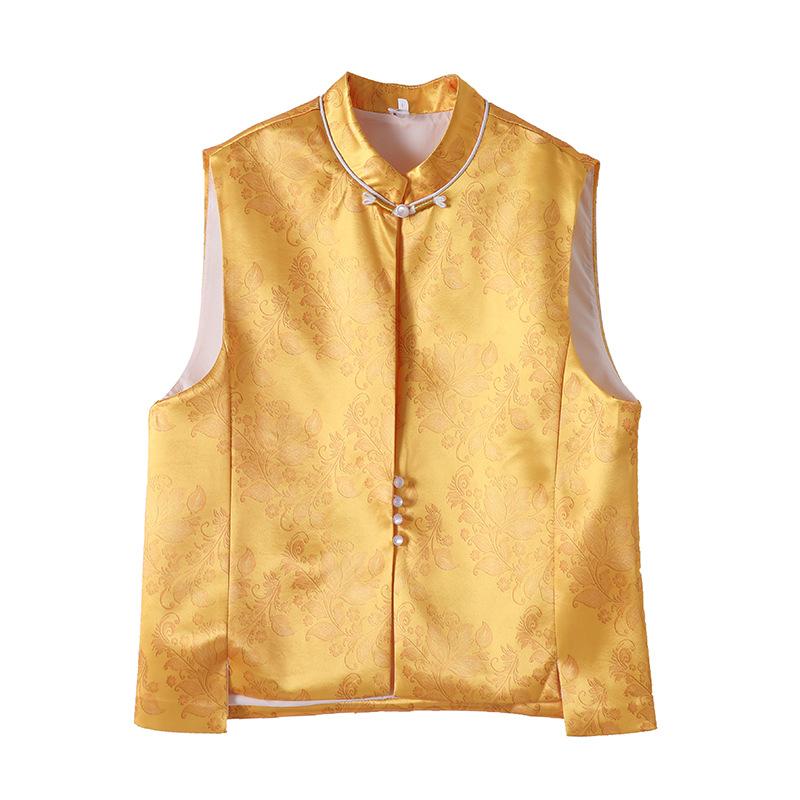 2025 new stand-up collar temperament high-end sense vest women's retro sleeveless vest