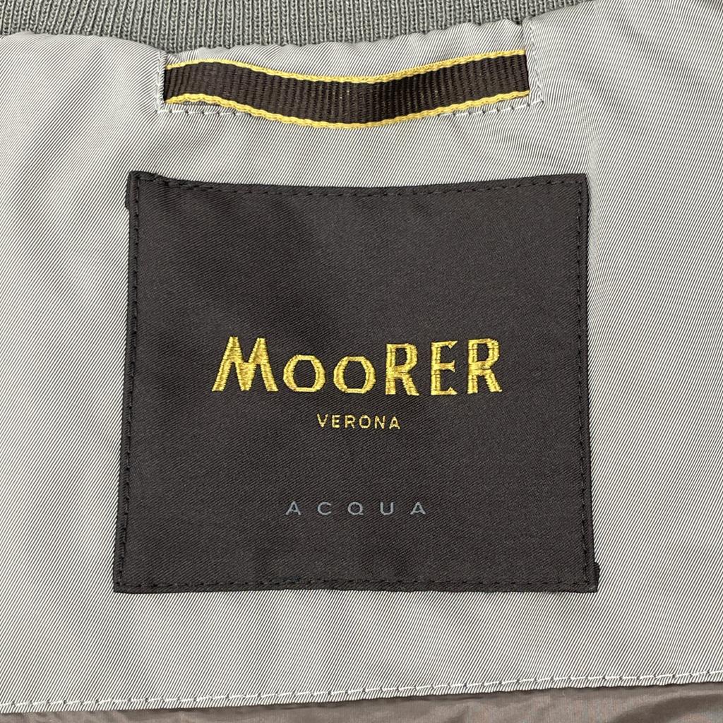 MOORER Light Gray CORELLI-WK MA-1 Bomber Jacket Jacket 48 Light grayUsed