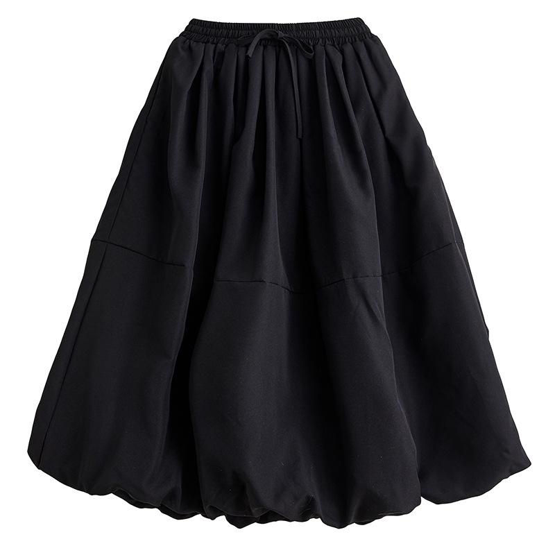 Plus Size Tummy-Concealing Slimming Midi Skirt for Spring/Autumn 2025 - Puffy Style