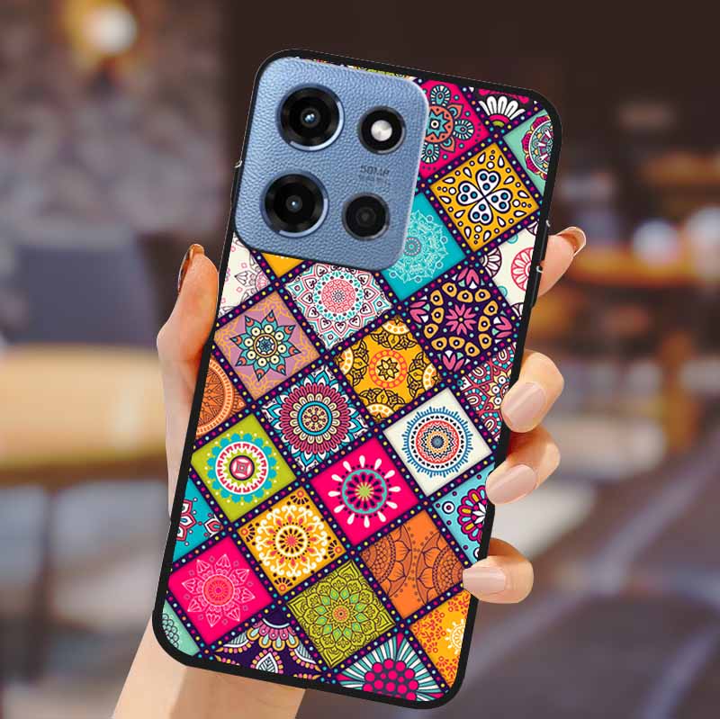For Motorola G 5G 2025 Phone Case Bumper Soft TPU Silicone Back Cover 3D Flower Emboss Shell For Motorola Moto G 5G Fundas Coque