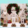 Festive Stretchable Doll Ornament Featuring Snowman Reindeer And Elderly Characters Perfect For Christmas