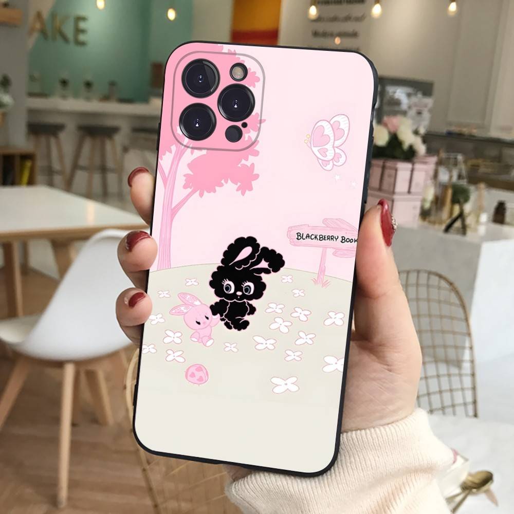 Cute Cartoon Esthers Bunny For IPhone 17 16 15 14 13 12 11 Pro Max 13 17Air Shockproof Soft Phone Cases Coque