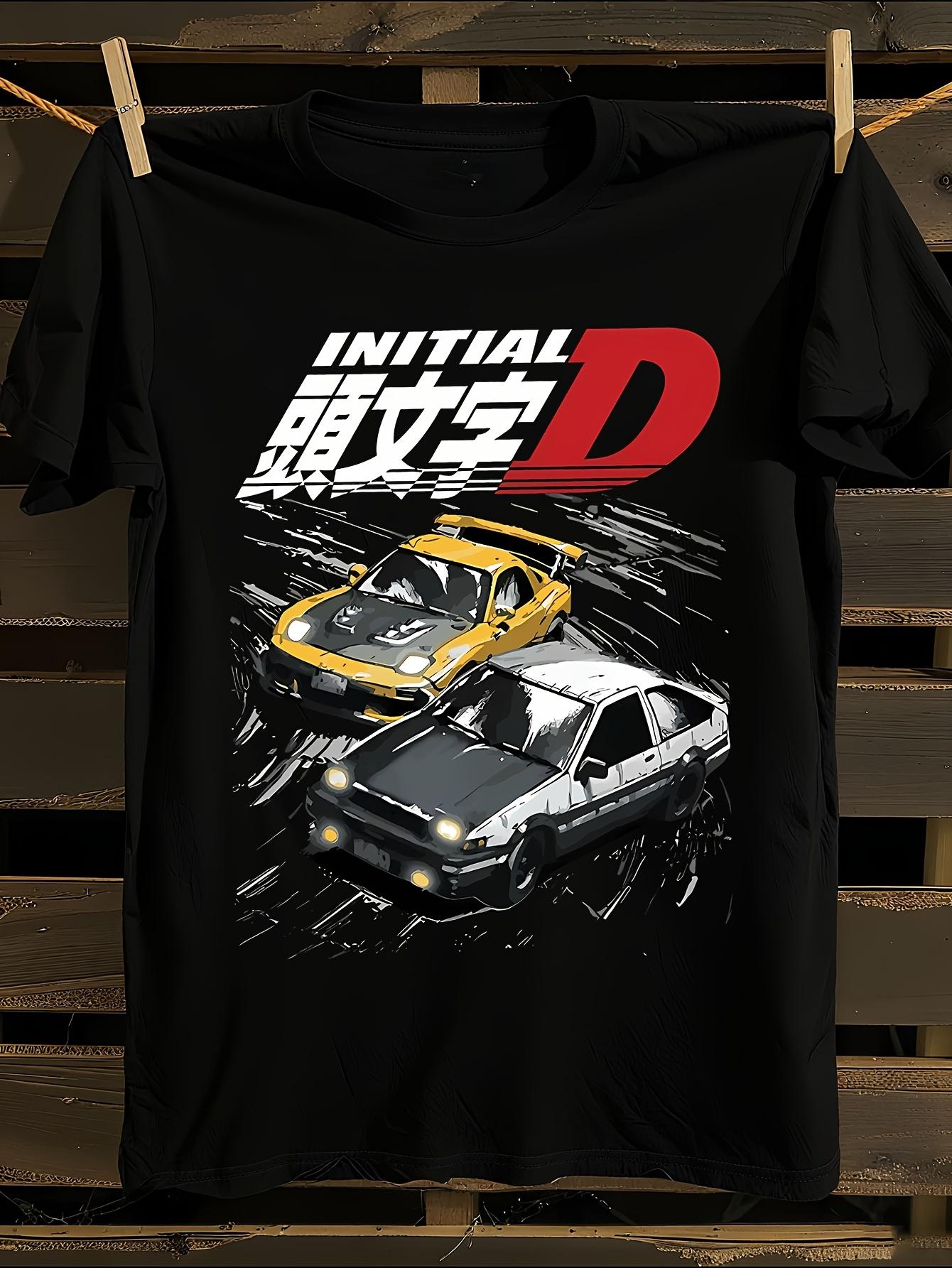 Anime Racing Car Graphic T-shirt XXXXL