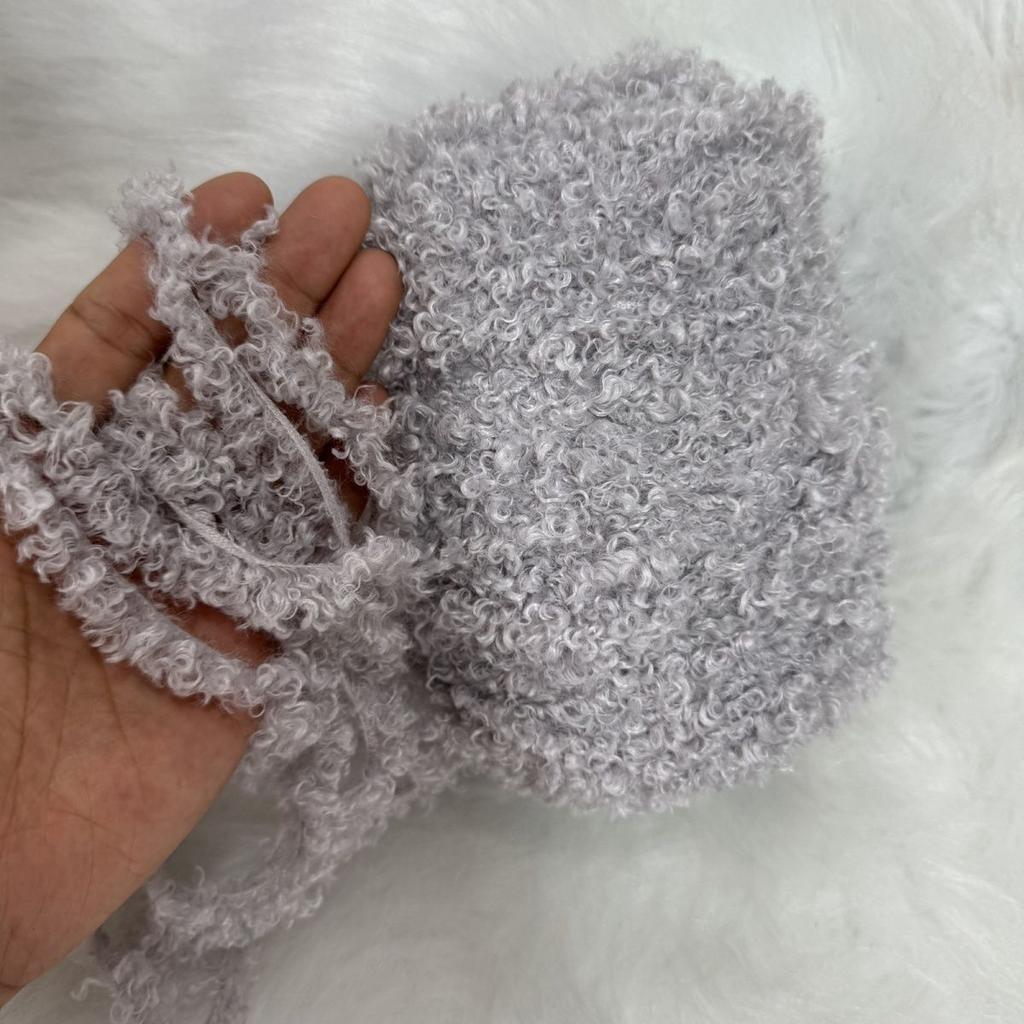 250G Curly Hair Teddy Curly Wool, Handmade Bag Jacket Wool Wool Woven Fleece Ball Doll DIY Knitting&Crocheting