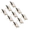 100pcs Square Pyramid Punk Rivets 4 Claw Metal Studs for Bracelets Clothing Shoes Handbag