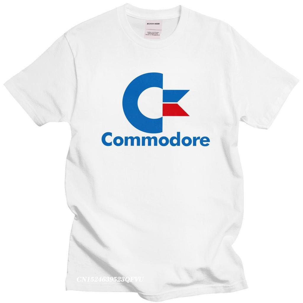 Commodore 64 Tshirts Streetwear Tshirt Men Cotton C64 Amiga Computer Geek Nerd Tee Tops Streetwear Mend Fashion T Shirt Harajuku