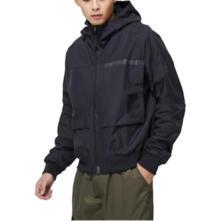 Adidas WV JKT Hooded Jacket Men Outerwear Black FJ0250