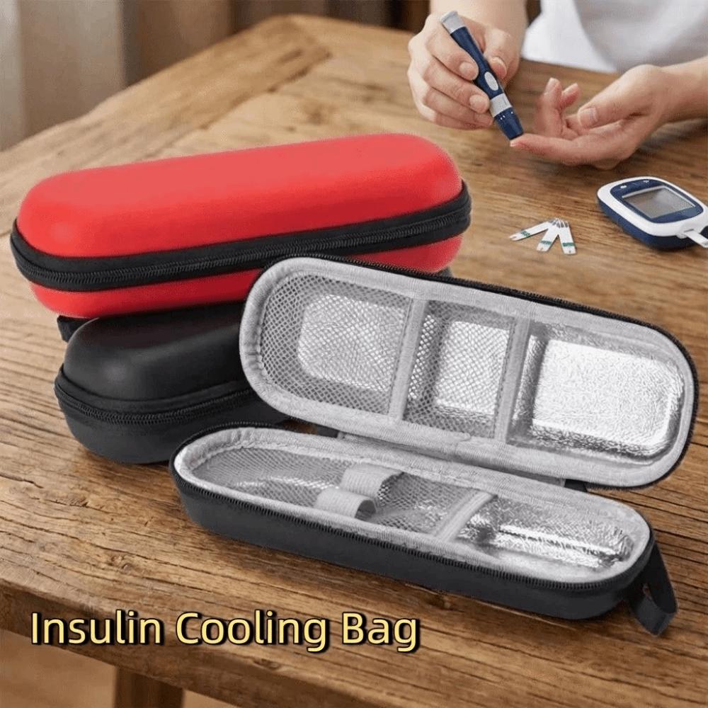 Dust-proof Insulin Vial Storage Case PU Insulin Vial Protector Pen Bag Insulin Storage Bag Travel