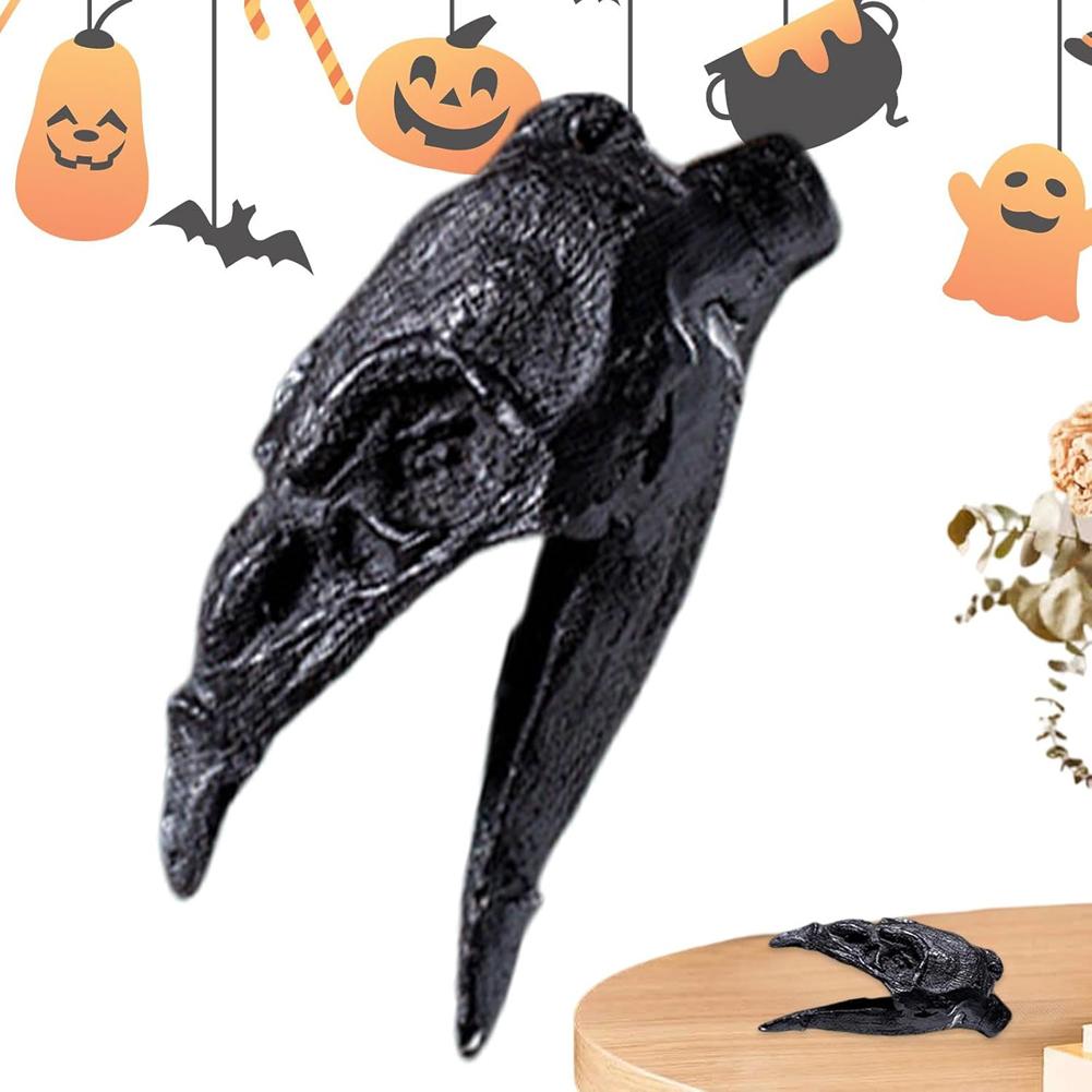 Fischietto della Morte a Becco di Corvo di Halloween con Suono Strano Fischietto Urlante Reale Ornamento Rumoroso per Applicazione