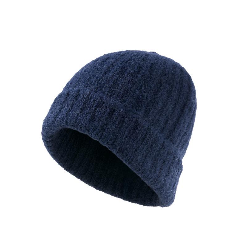 Autumn and winter warm thickened knitted hat men's light board versatile wool hat women's windproof cold hat