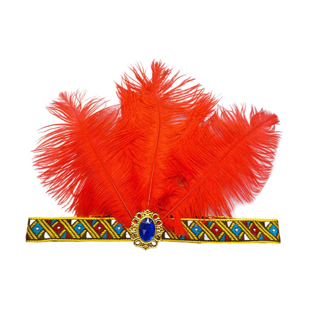 Feather Flapper Headbands Mardi Gras Prom Dancer Headpiece for Party Carnivals Celebrations Headwear Hair Styling