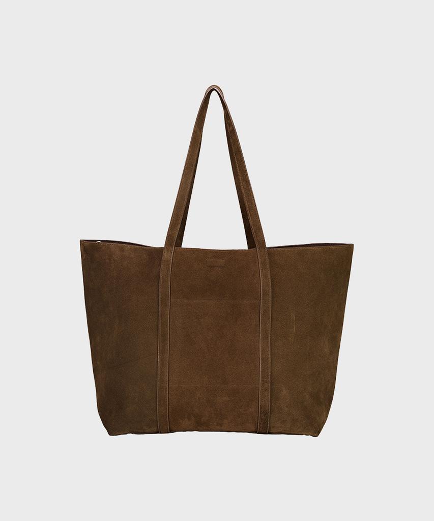 Noirer Suede Shopper Bag (Brown)