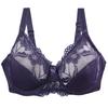 Large size bra lace gathering steel ring underwear adjustment type large chest small breast bra cover