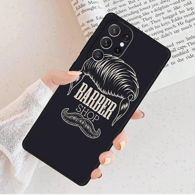 Barber Shop Hair Stylist Salon Phone Case For Samsung Galaxy S25 S23 S30 S8 S21 S20 FE S24 S22 Note 10 20 Plus Lite Ultra