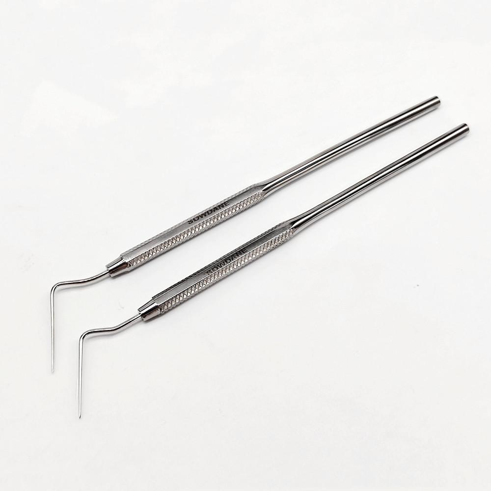 Dental Stainless Steel Endodontic Probe Explorer Flat/Tapered Plugger Instrument Tool Oral Care Teeth Whitening Dentist Tools