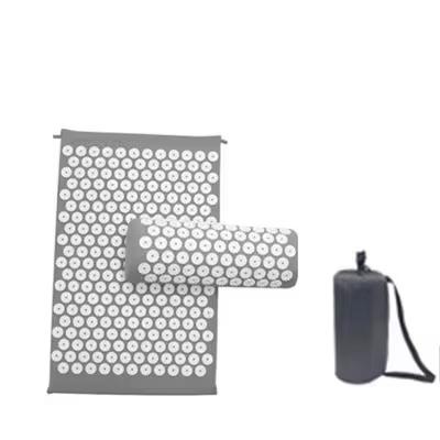 

Нескользящая массажная подушка, акупрессурный массажный коврик для йоги, наборы ковриков для йоги, спайк для фитнеса, пилатеса, снимающий стресс, боль в спине, аппликатор Кузнецова серый
