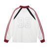 T-shirt Streetwear Hip Hop Oversize da Uomo con Cuciture Design Colorblock Vestibilità Larga Stampa Sportiva