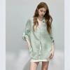 High-IQ Outfit: Ramie Top, Long-sleeve Shirt, Women's Summer New Loose Lapel, Old Money Style, Sun-protection Versatile
