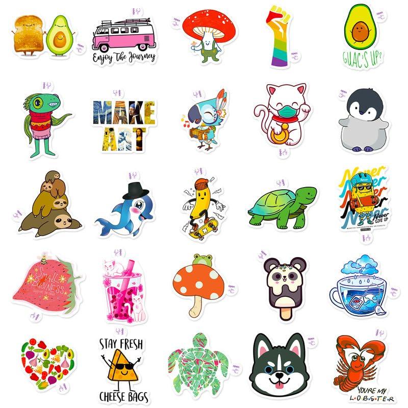 Cute Sanrio Sticker Set of 50 - Anime and Manga Stickers, Waterproof and Stylish Planner Stickers, Cute DIY Stickers for Car, Bike, Helmet, PC,