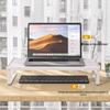 Adjustable Desktop Monitor Riser & Laptop Cooling Stand with Storage & Keyboard Tray