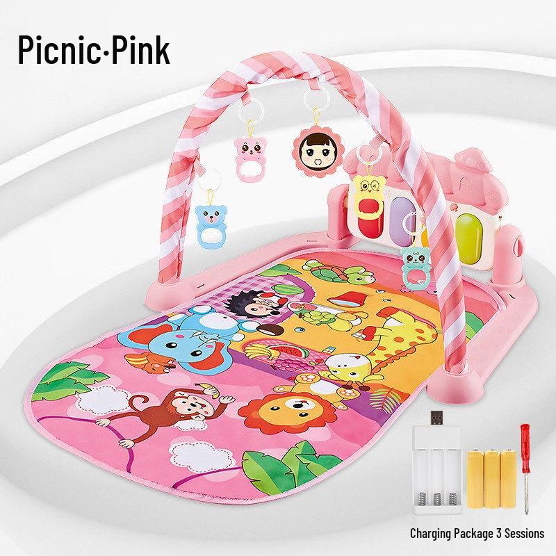 Baby Kick Piano Music Mat and Mobile: Activity Gym for Infants