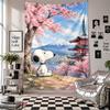 Wall TapestrySnoopy Peanuts Art Hanging Cloth Decorative Background Cover for Room Decoration