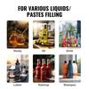 SucceBuy 5-50/100ml A03 Manual Paste Liquid Filling Machine Bottle Liquid Filler with Pedal for Water Juice Cosmetic Milk Oil