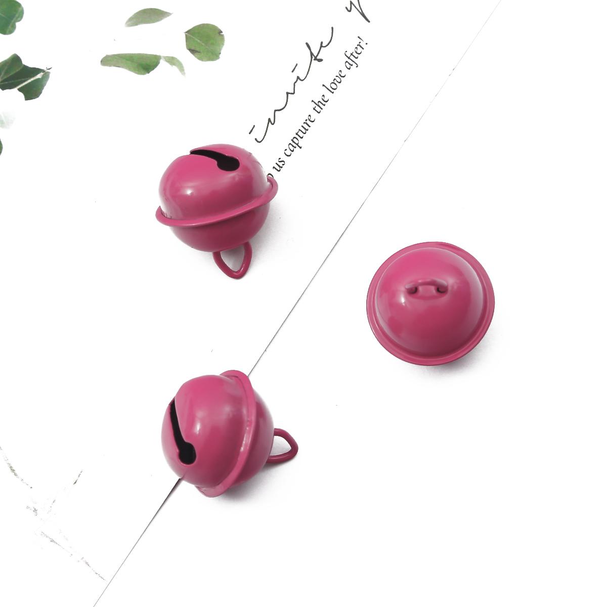 

10 ШТ. Насичені та барвисті залізні дзвіночки талісмани Різдвяні дзвіночки з бісеру Прикраси для вечірок Підвіски Вироби своїми руками Аксесуари ручної роботи глибокий рожевий колір