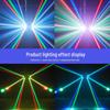 Double Ball LED Phantom Color Moving Head Light Bar with Voice Control & Seven-Color Rotating Strobe for Stage and KTV Atmosphere
