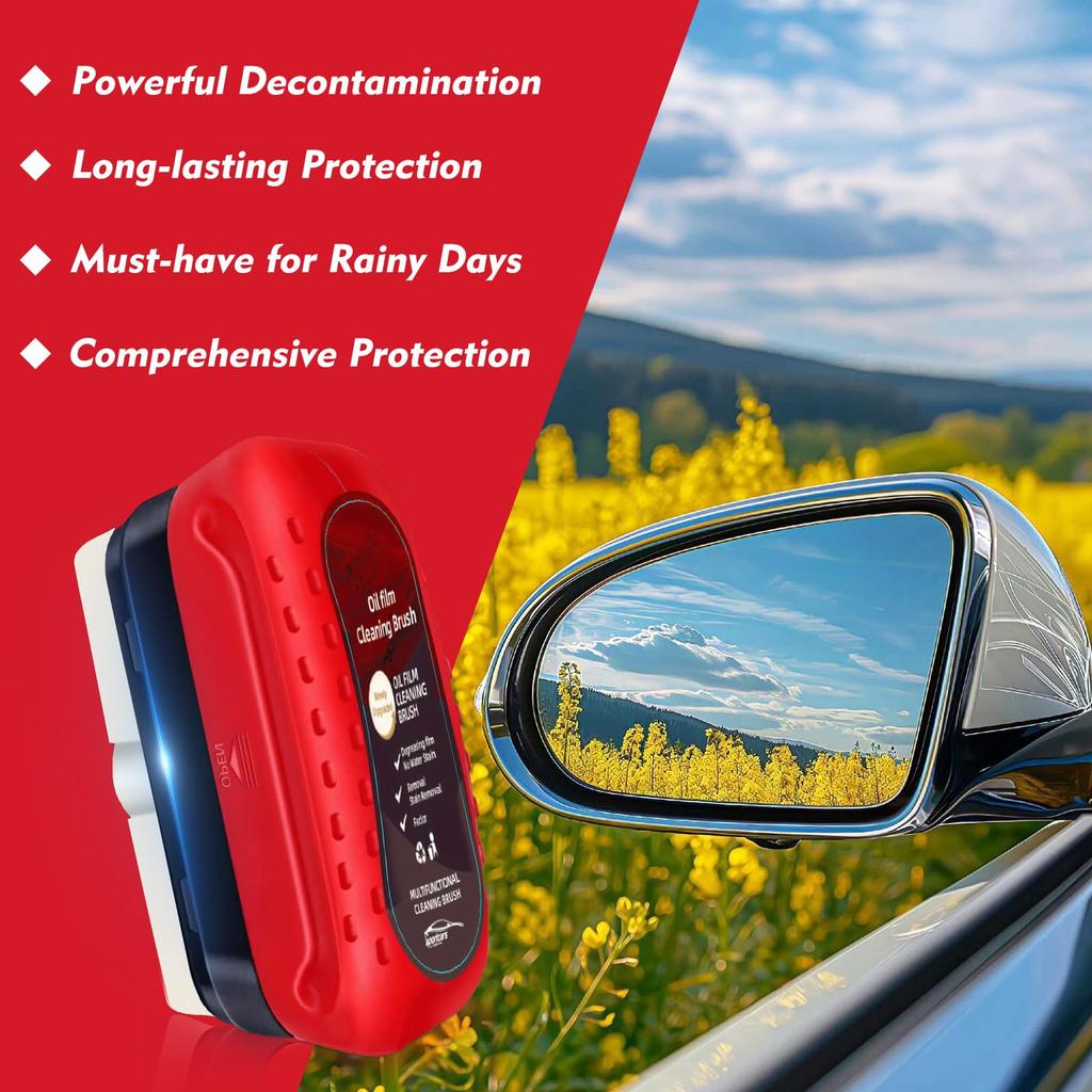 Car Glass Oil Film Remover Glass Cleaning Board Hydrophobic Glass Coating for Windshield Clear Window Auto Detailing Tool